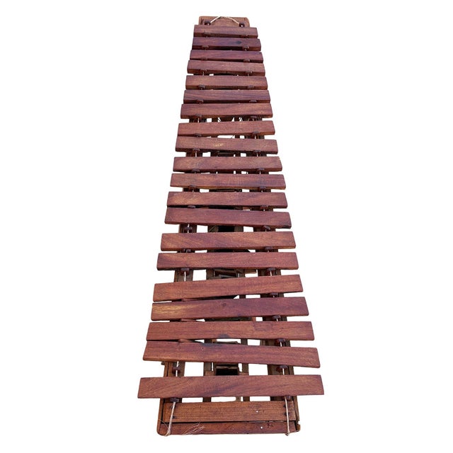 19th Century Late Victorian Hand Sculpted Folkart Oak Marimba Xylophone For Sale - Image 4 of 9
