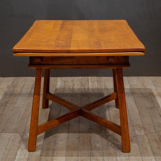 Brown Antique Sikes "Colonist Craft" Solid Hardwood Dining Set c.1930 For Sale - Image 8 of 18