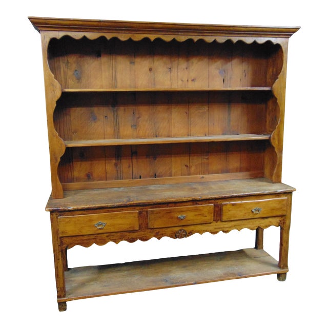 Custom Rustic Country Style Pine Hutch Top Sideboard Chairish