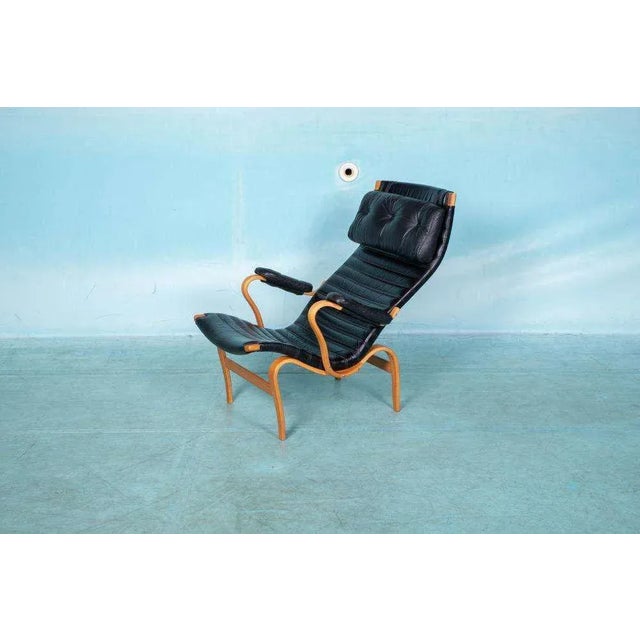 Set of Pernilla Lounge Chair and Ottoman by Bruno Mathsson, 1970s For Sale - Image 15 of 18