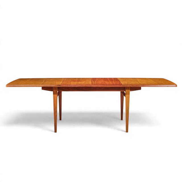 Kurt Østervig Style Mid Century Danish Rosewood Expanding Hidden Leaf Dining Table with 2 Leaves This table measures:...