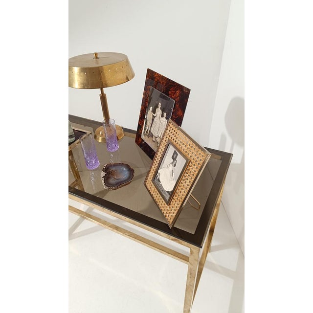 Romeo Rega Large Picture Frame in Tortoiseshell Effect Acrylic Glass, Italy, 1970s For Sale - Image 4 of 18