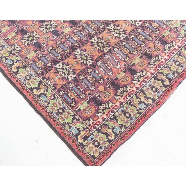 Indian Agra Cotton Rug For Sale - Image 3 of 8