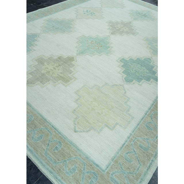 Turkish Oushak Rug 9' x 12'2" #19253 For Sale In Houston - Image 6 of 8