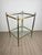 Mid-Century French Hollywood Regency Brass and Glass Side Table in the style of Maison Jansen, 1960s For Sale - Image 6 of 9