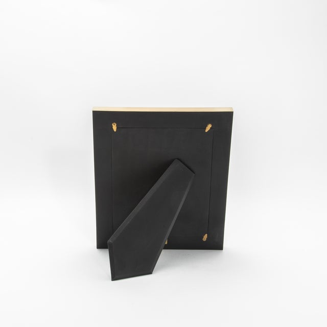 Picture Frame 8x10” in Black Oak With Brass Details by Kifu Paris For Sale In Los Angeles - Image 6 of 10