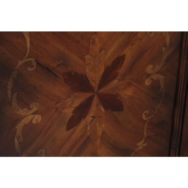 Continental Style Inlaid Front Distressed Sideboard Console For Sale - Image 15 of 17