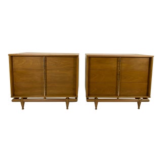 Pair of Kent Coffey "The Sequence" Nightstands, Mid Century Chest of Drawers For Sale