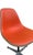 Orange Mid Century Modern Herman Miller Swivel Shell Chairs in Orange - Set of 4 For Sale - Image 8 of 12