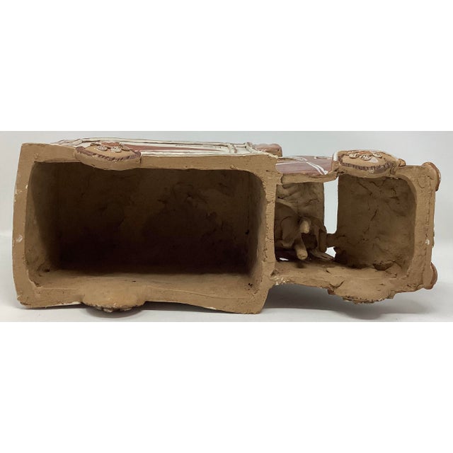 Early 20th Century Early 20th Century Rare Terracotta Peruvian Folk Art Sculpture of a Market Bus For Sale - Image 5 of 7
