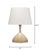 Modern Trumpet Table Lamp, Beige Ceramic For Sale - Image 3 of 6