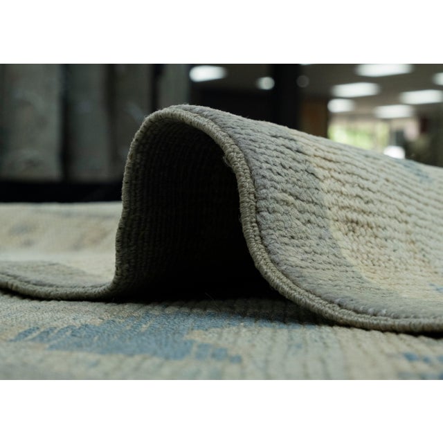 Black Turkish Oushak Rug 9'9" x 13'3" #18602 For Sale - Image 8 of 8