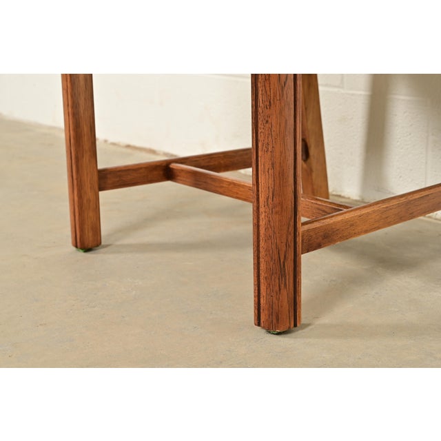 Thomasville Mid-Century Hollywood Regency Chinoiserie Carved Walnut Dining Chairs, Set of Eight For Sale - Image 11 of 15