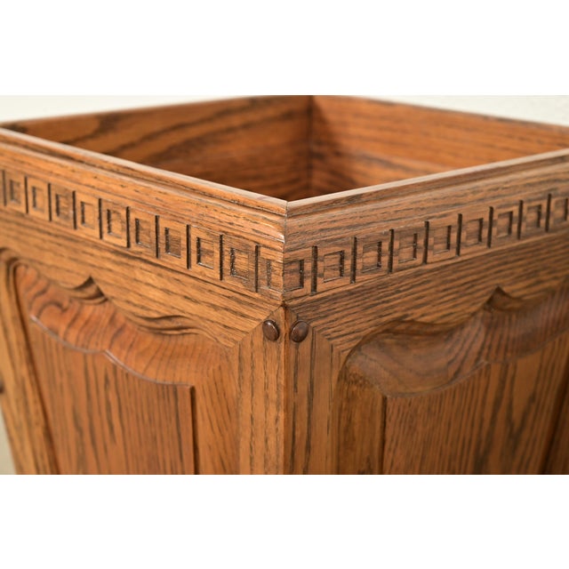 Wood Romweber Viking Oak Planter or Waste Paper Basket, Circa 1960s For Sale - Image 7 of 11