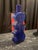 Blenko Vintage Blenko, Cobalt Blue “Puzzle Piece” Vase For Sale - Image 4 of 10