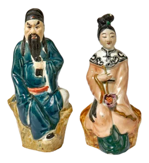 Porcelain Chinese Figurines - a Pair