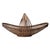Mid-Century Modern Sculptural Woven Bamboo Canoe Basket 21" For Sale In San Francisco - Image 6 of 11