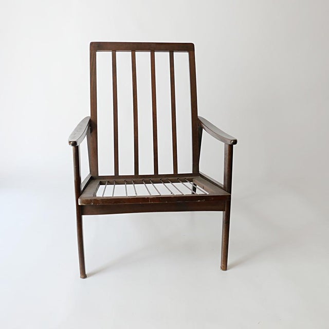 Vintage Scandinavian Teak Armchair, 1970s For Sale - Image 4 of 12