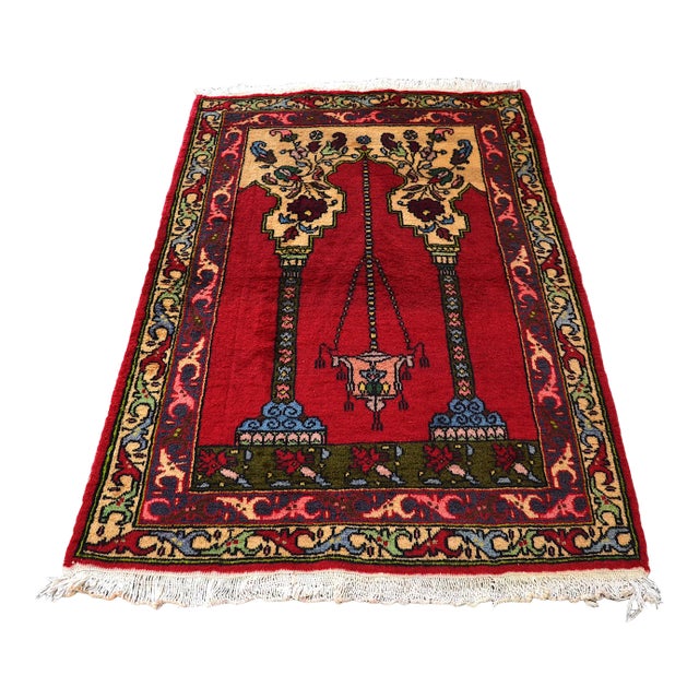 1960s Traditional Handknotted Turkish Rug For Sale
