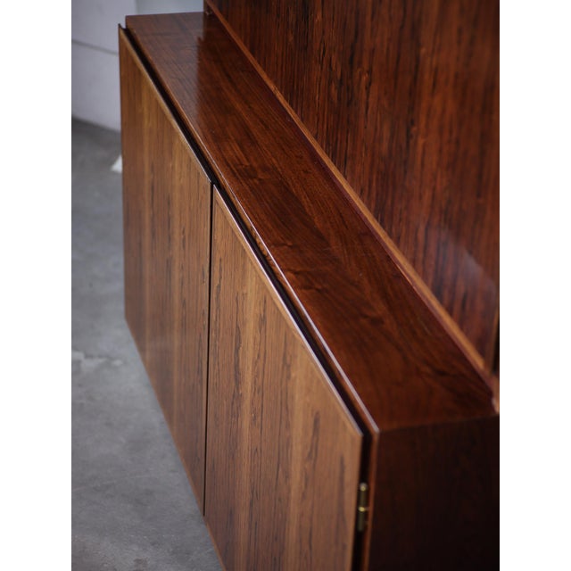 Tall Bookcase in Rosewood by Gunni Omann for Omann Jun, Denmark, 1960s For Sale - Image 15 of 18