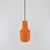 Orange Murano Glass Pendant by Massimo Vignelli for Venini, 1950s For Sale - Image 6 of 8