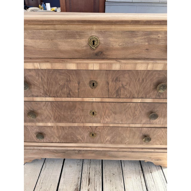 19th Century French Louis Philippe Bleached Commode from South France. Made of solid walnut, the wood was professionally...