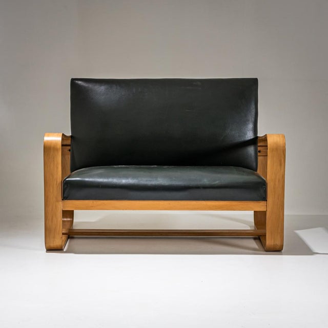 Wood Seating Group by Giuseppe Pagano Pogatschnig, Set of 5 For Sale - Image 7 of 15
