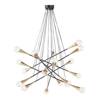 The Galaxy Industrial Sputnik Style Chandelier by Nuevo Apparatus For Sale
