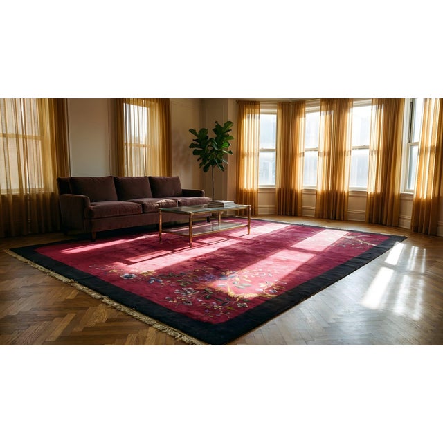 1920s Chinese Art Deco Carpet ( 8' 10'' x 11' 6'' - 270 x 350 cm ) For Sale - Image 13 of 15