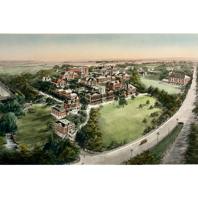 Re-strike Engraving from the original plate of the State University of Kentucky after Richard Rummell, Circa 1913. Printed...