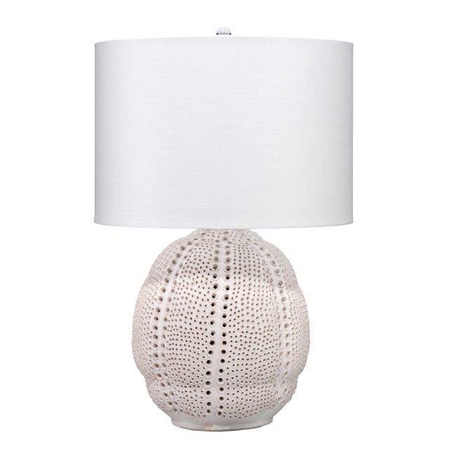 2020s Jamie Young Lunar Table Lamp in White For Sale - Image 5 of 5