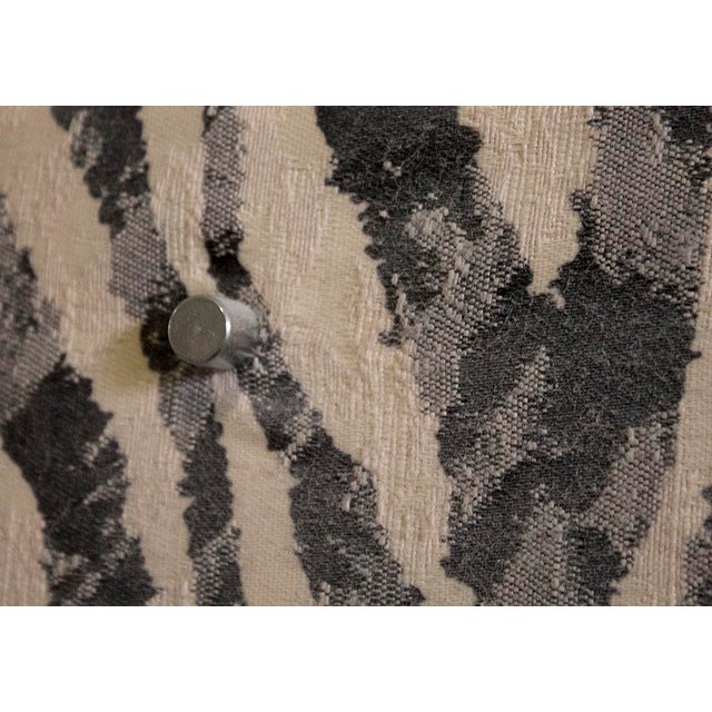 Stacked Lucite Lamp With Zebra Stripe Shade For Sale - Image 4 of 7