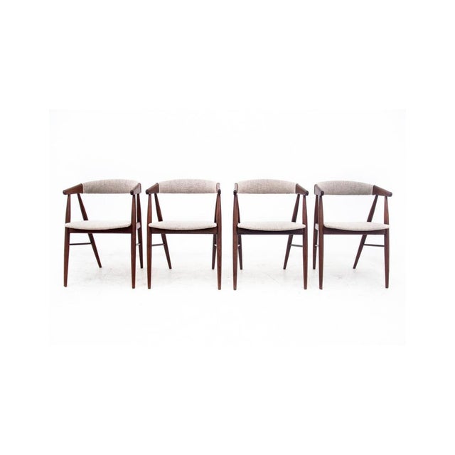 Danish Teak Dining Chairs by Ejner Larsen & Aksel Bender Madsen, 1960s, Set of 4 For Sale - Image 12 of 12