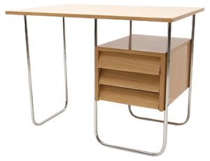 Mid-Century Czechoslovakian Chrome and Formica Writing Desk, 1950s