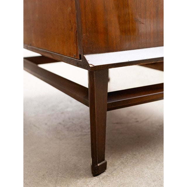Brown Genova Mid Century Nightstands, a Pair For Sale - Image 8 of 13