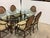 McGuire Furniture Oval Glass Top Dining Table + Six Double Cane Back Dining Armchairs, Vintage Set For Sale In San Francisco - Image 6 of 15