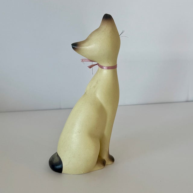 Almond 1950s Mid-Century Modern Siamese Cats Salt and Pepper Shakers Japan For Sale - Image 8 of 13