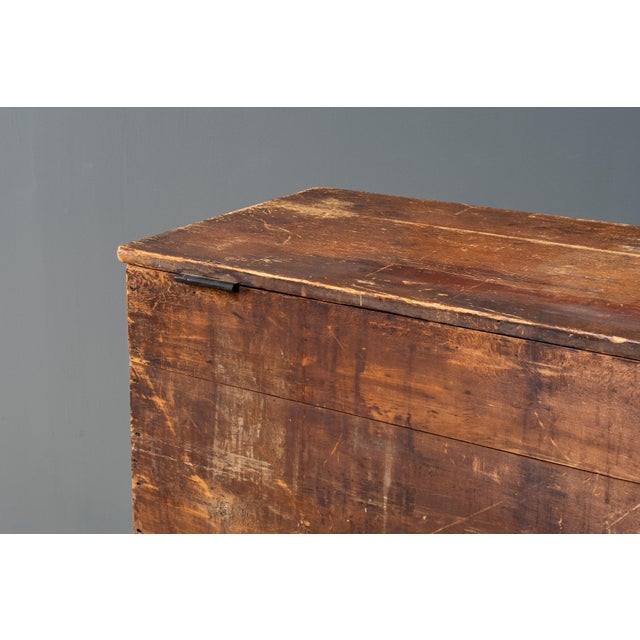 Antique Vermont Grain Painted Blanket Chest For Sale - Image 16 of 18