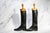 Nice Horse Riding English Antique Black Leather Boots Wood Trees Home Decor Prop Country Equestrian For Sale - Image 4 of 8