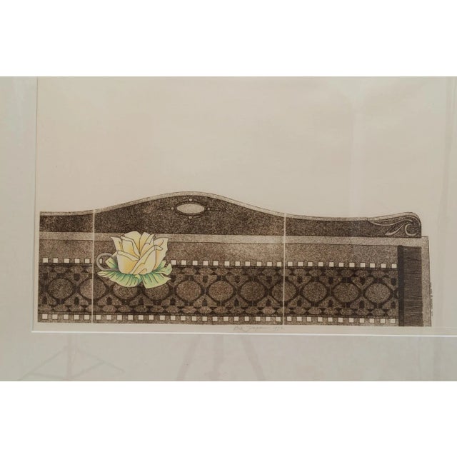 Art Nouveau 20th Century Belgian Artwork With Metal Frame For Sale - Image 3 of 10