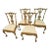 Vintage Mid Century Chinese Chippendale Dining Chairs - Set of 4 For Sale