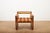 Viennese Armchair in Wooden Construction and Upholstered with Beige Red Linen Bands For Sale - Image 15 of 15
