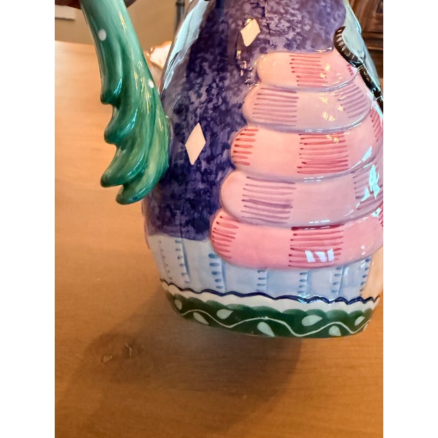 1990s Fitz and Floyd Gypsy Chicks Whimsical Pitcher For Sale - Image 10 of 10