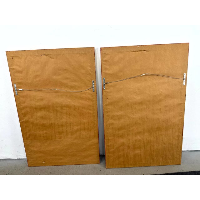 Pair of Vintage Chinese Gongbi Silk Paintings of Guardian Warriors For Sale - Image 9 of 11