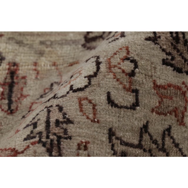 Oversized Antique Sivas Rug in Beige and Red Floral Patterns, From Rug & Kilim For Sale - Image 9 of 10