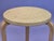 Wood Stool by Alvar Aalto for Artek, Finland, 1960s For Sale - Image 7 of 12