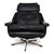 Animal Skin ESA 802 Lounge Chair in Black Leather by Werner Langenfeld, 1970 For Sale - Image 7 of 18