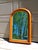 Wood Large Antique Arched Top Hall Pier Mirror Victorian Mercury Mirror For Sale - Image 7 of 10