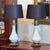Metal Pair of Gilt Bronze and White Opaline Lamps For Sale - Image 7 of 12
