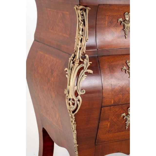 Antique French Louis XVI Bombe Commode, 1900s For Sale - Image 5 of 12